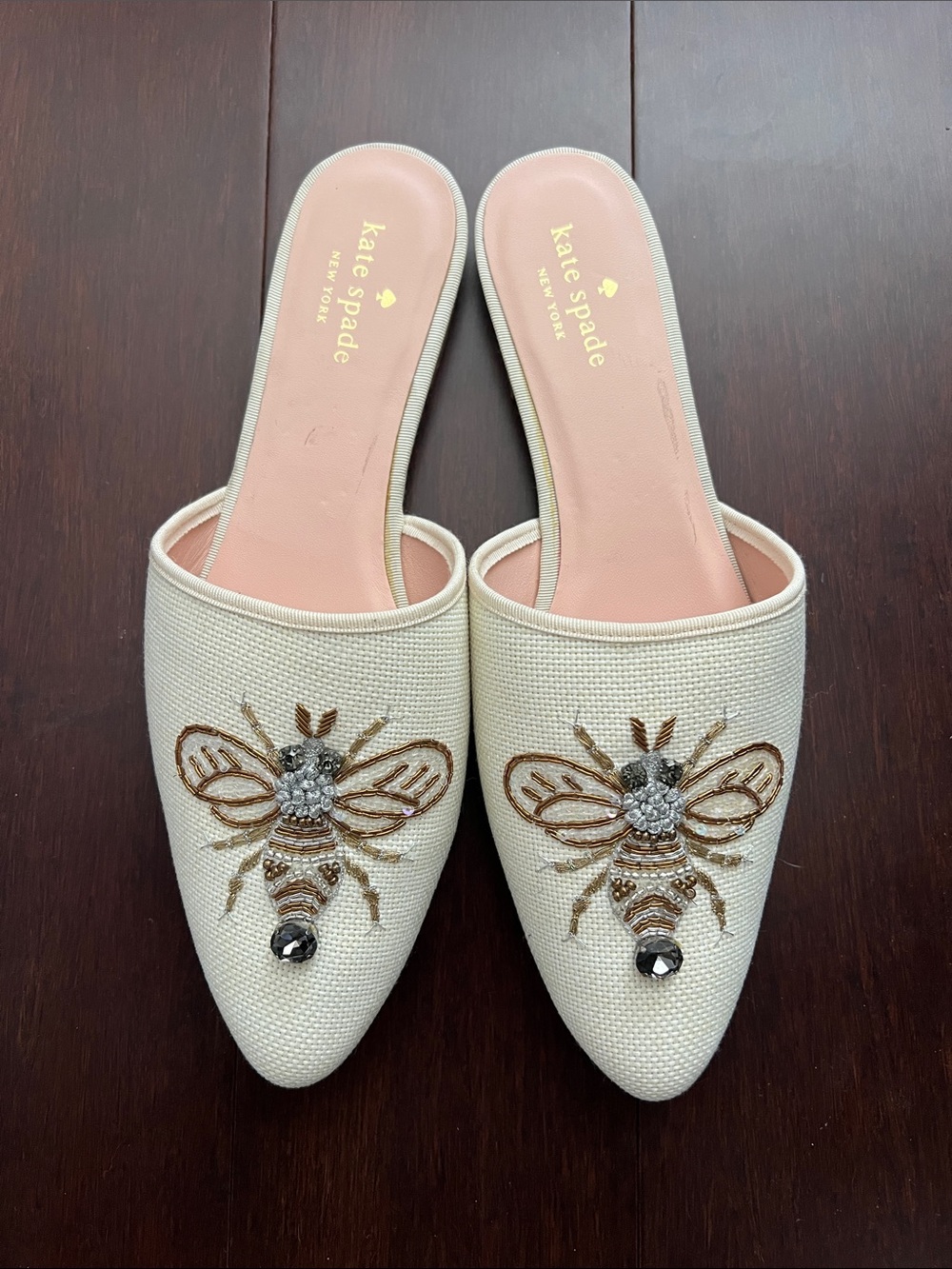 NWOT Kate Spade Embellished Slides